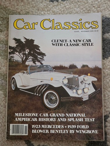 Vintage car classics - car, magazine