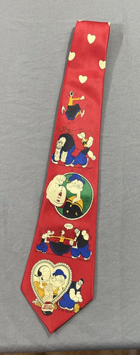 Vtg mens red tie necktie - vtg,