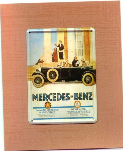 Historic miniature tin sign - tin,