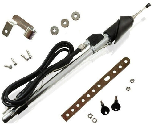 Telescopic antenna fender