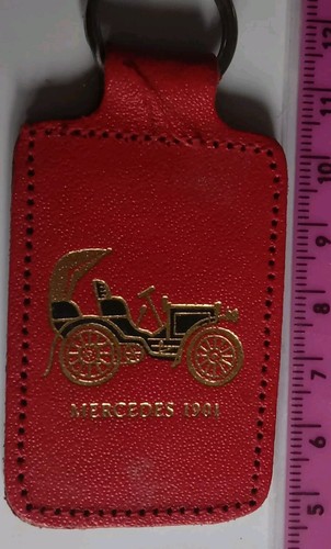 Vintage old keyring leather - vintage,