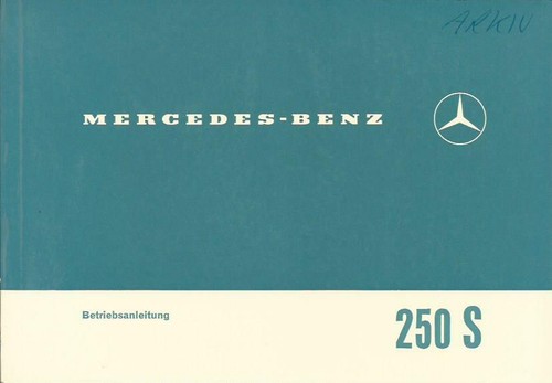 Mercedes manual 108 250 - manual,