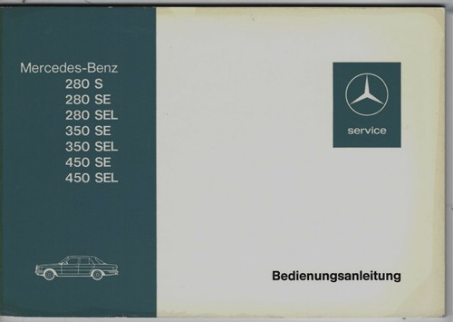 Mercedes 116 owners manual - mercedes, w