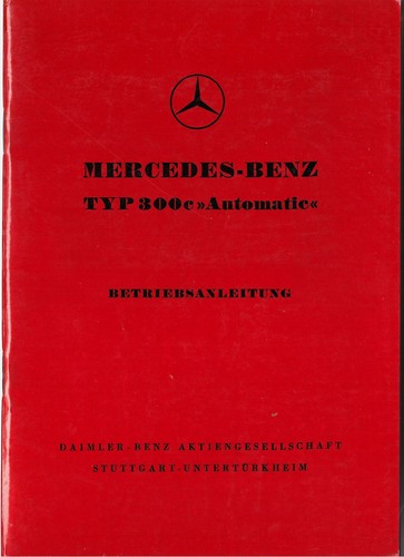 Mercedes type 300 - c, automatic