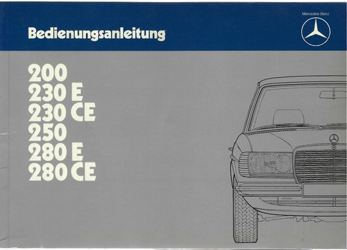 1984 mercedes class c123 - 1984, e-class