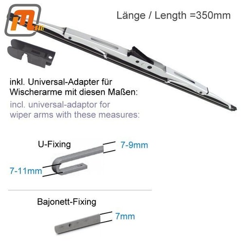 Wiper blades silver - x,