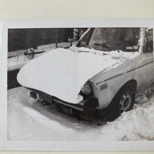 Vintage photo snapshot - snapshot, snow