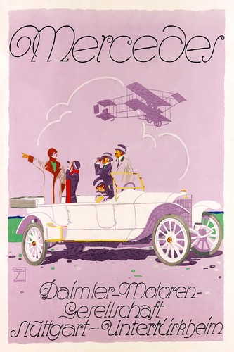 Vintage mercedes poster - 🚗,