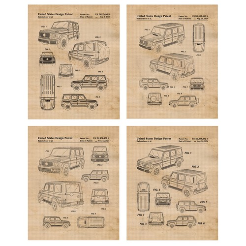 Classic wagon patent prints - classic,