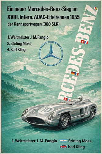 Vintage mercedes benz racing - mercedes,
