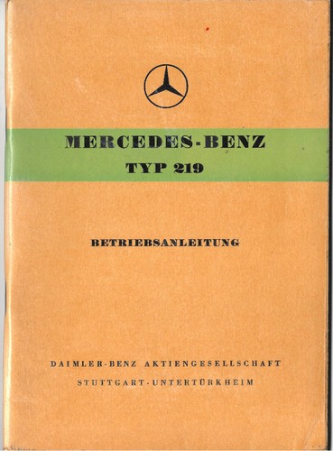 Mercedes type 219 owners - type,