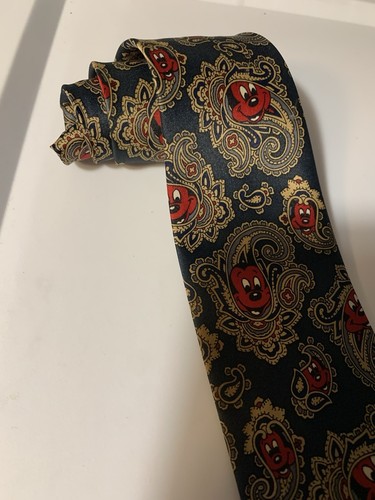 Mercedes necktie men black - black, red