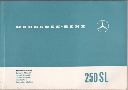 Mercedes 250 manual 1967 - mercedes,